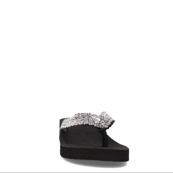 Yellow box flip flops Jillaine color clear medium width - Picture 3 of 7